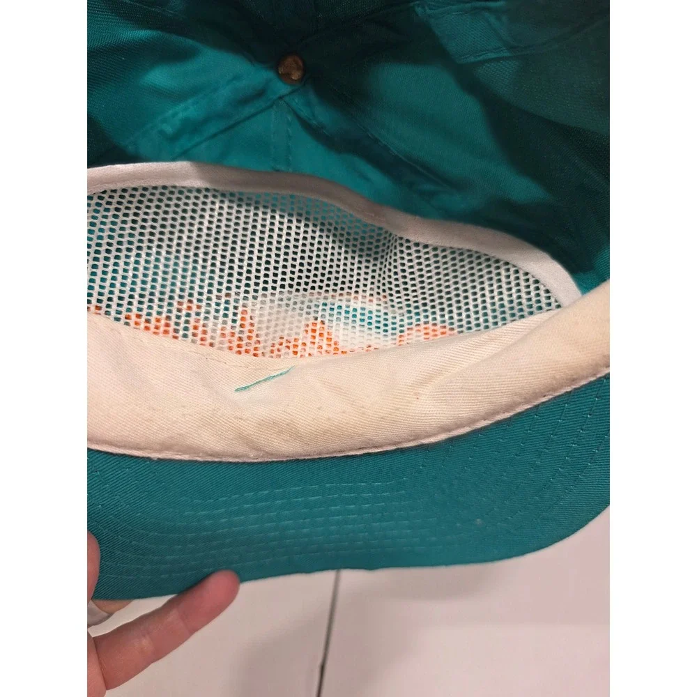 Miami Dolphins Snapback Hat‎ Teal Orange Embroidered NFL Football Logo Adult